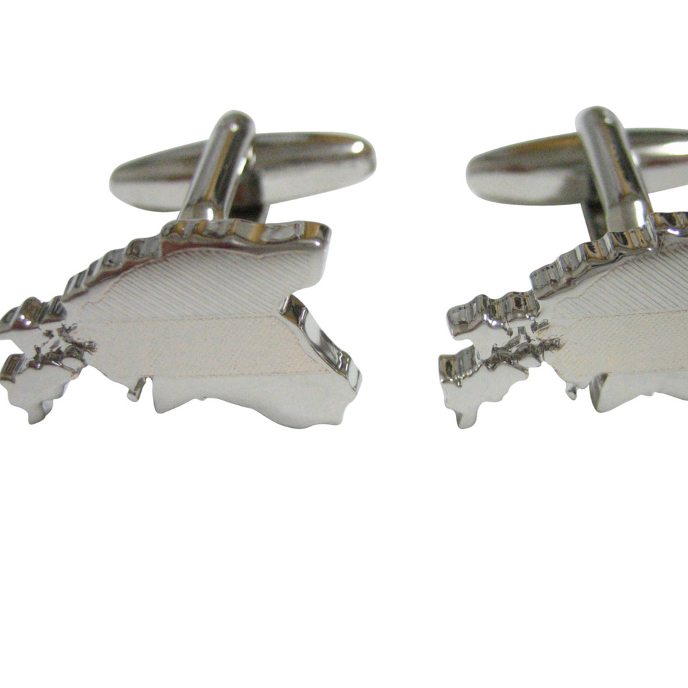 Estonia Map Shape And Flag Design Cufflinks - image 1